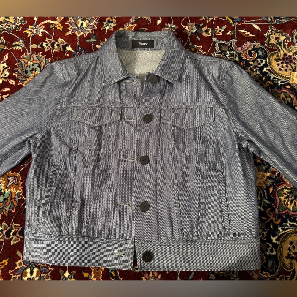 Theory Shrunken-fit Denim jacket